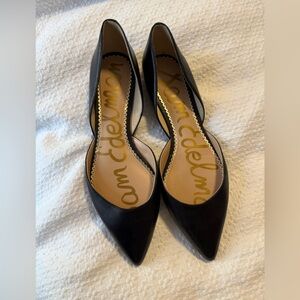 Sam Edelman Black leather Pointed Flats
